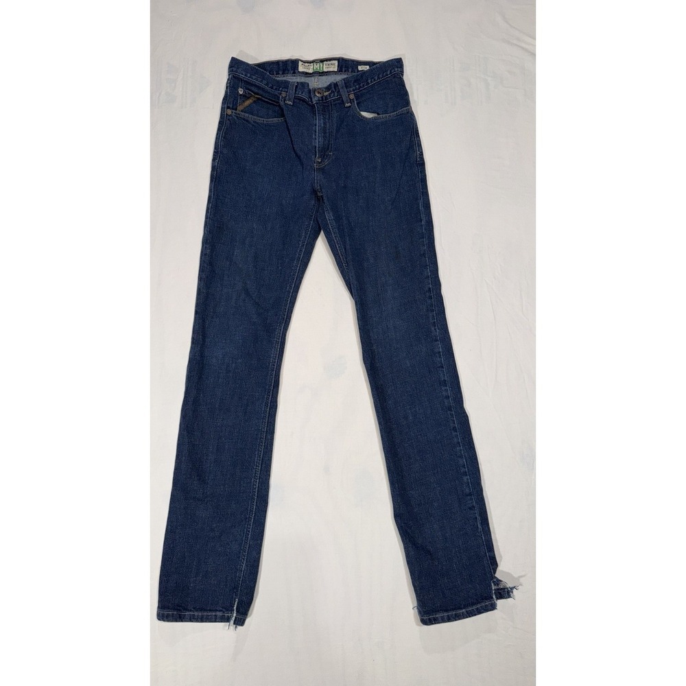 Ariat M1 Jeans Mens 32x36 Blue Straight Leg Denim Western Workwear Rodeo *read*